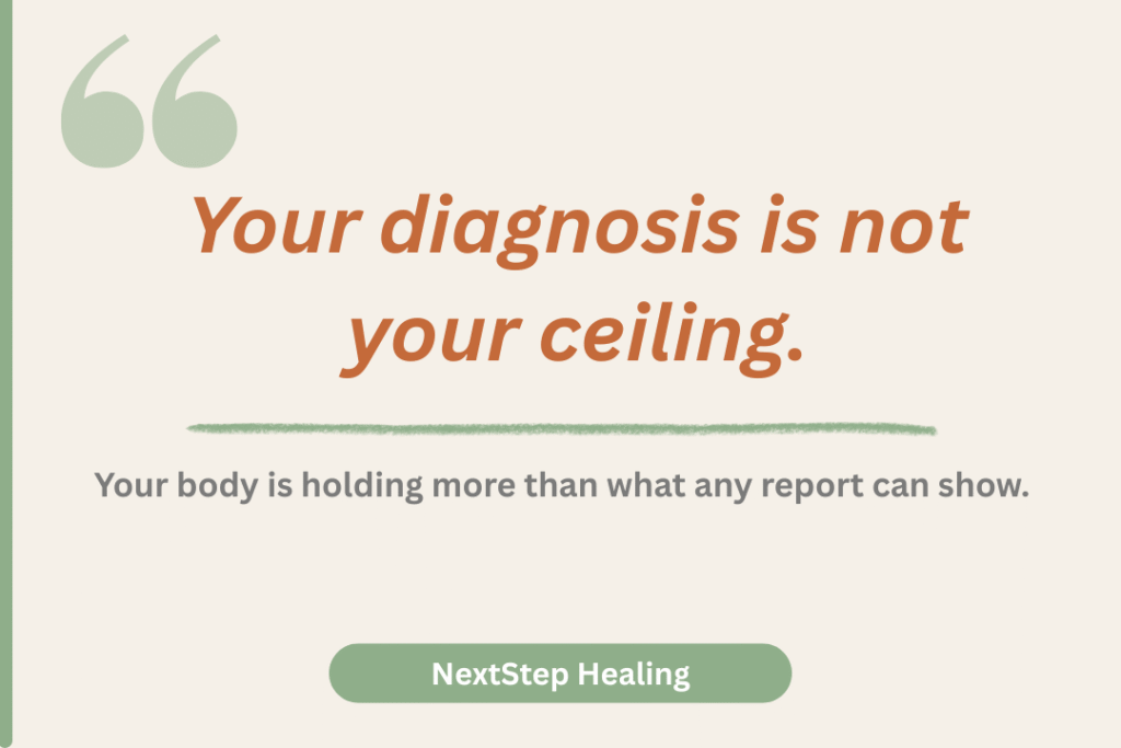 blog quote your diagnosis is not your ceiling